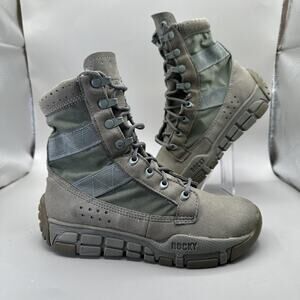 Rocky C4T Trainer Boots Mens Size 4 Wide Sage Green Tactical Military 1073